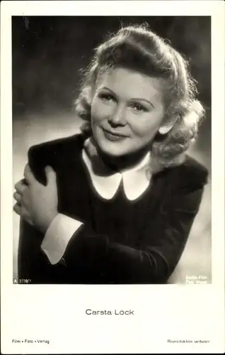 Ak Schauspielerin Carsta Löck, Portrait