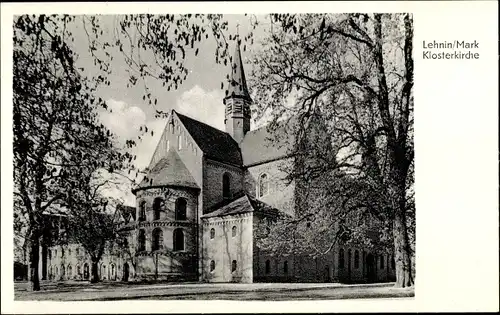 Ak Kloster Lehnin in Brandenburg, Rückseite der Klosterkirche