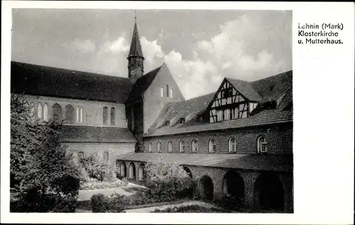 Ak Kloster Lehnin in Brandenburg, Klosterkirche und Mutterhaus