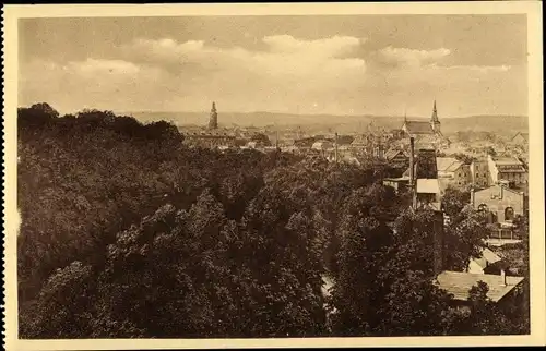 Ak Weimar Thüringen, Institut Weiss, Blick auf die Stadt