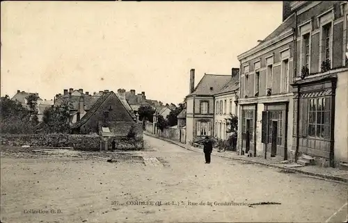 Ak Combrée Maine et Loire, Rue de la Gendarmerie