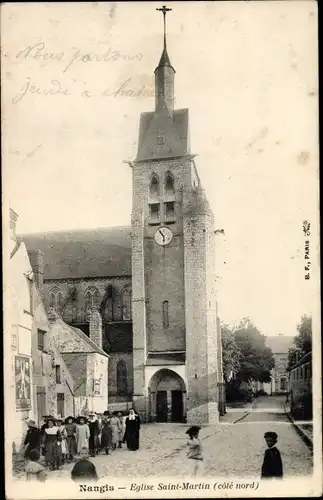 Ak Nangis Seine et Marne, Eglise Saint Martin