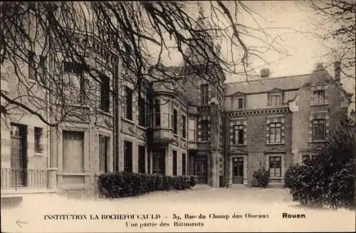 Ak Rouen Seine Maritime, Institution La Rochefoucauld, 39 Rue du Champ des Oiseaux, Batiments