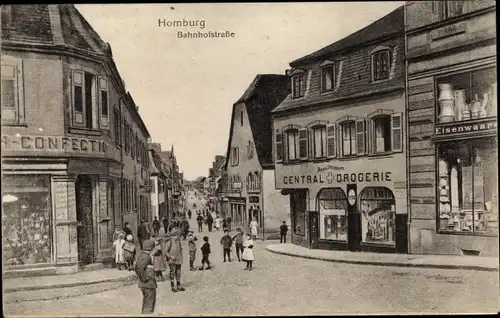 Ak Homburg in der Saarpfalz, Bahnhofstraße, Central Drogerie