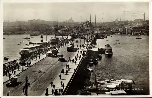 Ak Konstantinopel Istanbul Türkei, Le Pont de Galata