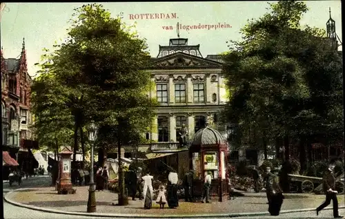 Ak Rotterdam Südholland Niederlande, Van Hogendorpsplein