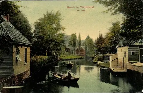 Ak Broek in Waterland Nordholland Niederlande, Het Dee