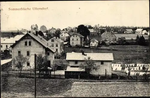 Ak Ullersdorf Radeberg in Sachsen, Blick auf den Ort