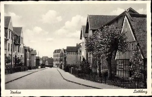 Ak Itzehoe in Holstein, Liethberg, Straßenpartie