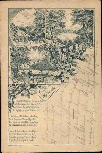 Litho Eutin in Ostholstein, Ukleisee, Uglei See, Gasthaus