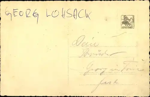 Foto Ak Automobil, Georg Lohsack, Chauffeur, Fahrer