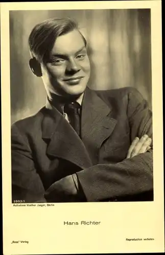 Ak Schauspieler Hans Richter, Portrait