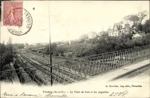 Ak Viroflay Yvelines, Le Pont de bois, Les Aiguilles