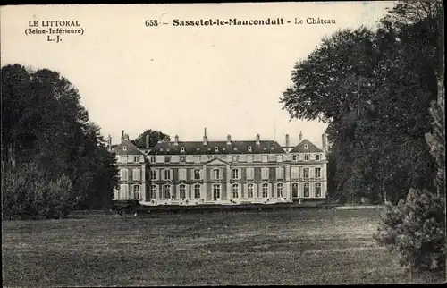 Ak Sassetot le Mauconduit Seine Maritime, Le Chateau