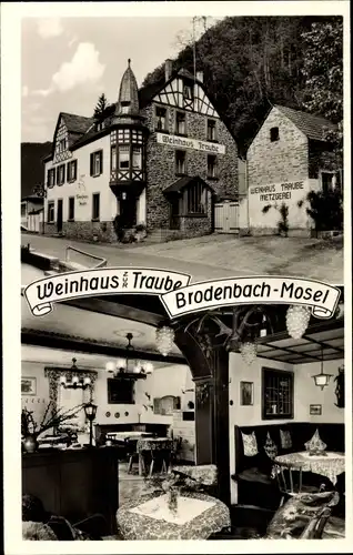 Ak Brodenbach an der Mosel, Weinhaus zur Traube