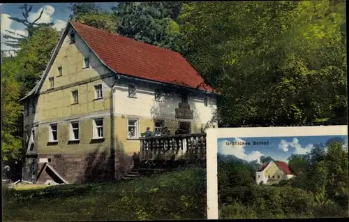 Ak Buchau Mainleus in Oberfranken, Gräfliches Schloss, Schlosswirtschaft