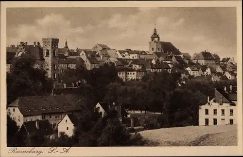 Ak Ronneburg in Thüringen, Totalansicht der Ortschaft