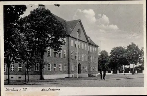 Ak Parchim in Mecklenburg, Landratsamt