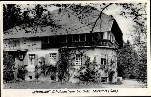 Ak Stockdorf Gauting in Oberbayern, Hochwald Erholungsheim Dr. Betz