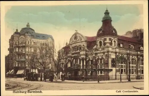 Ak Hamburg Nord Barmbek, Café Continentale