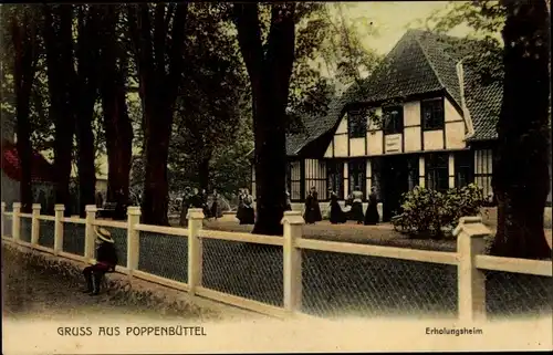 Ak Hamburg Wandsbek Poppenbüttel, Erholungsheim