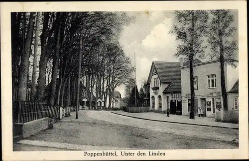 Ak Hamburg Wandsbek Poppenbüttel, Unter den Linden