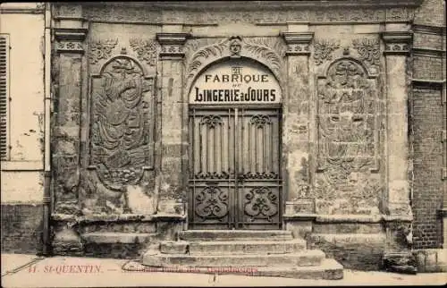 Ak Saint Quentin Aisne, Ancienne Porte des Arquebusiers