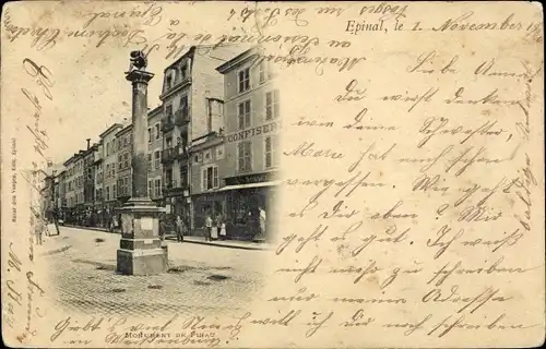 Ak Épinal Lothringen Vosges, Monument de Pinau