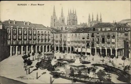 Ak Burgos Kastilien und León, Plaza Mayor