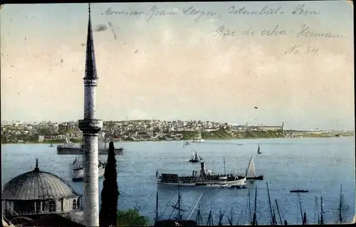 Ak Konstantinopel Istanbul Türkei, Vue de Scutari