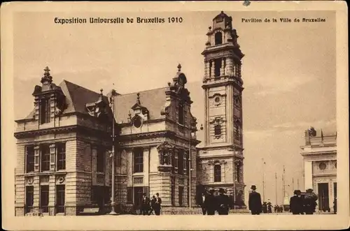 Ak Bruxelles Brüssel, Exposition Universelle 1910, Pavillon de la Ville de Bruxelles