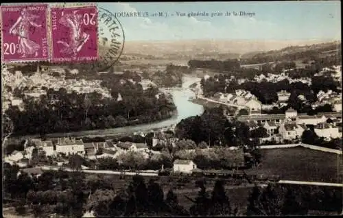 Ak La Ferté sous Jouarre Seine et Marne, Vue generale prise de la Dhuys