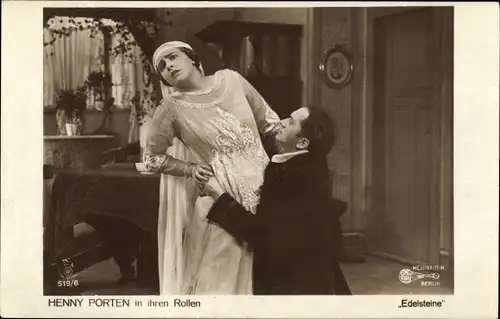 Ak Schauspielerin Henny Porten, Filmszene aus Edelsteine