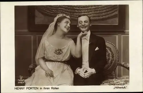 Ak Schauspielerin Henny Porten, Filmszene Höhenluft