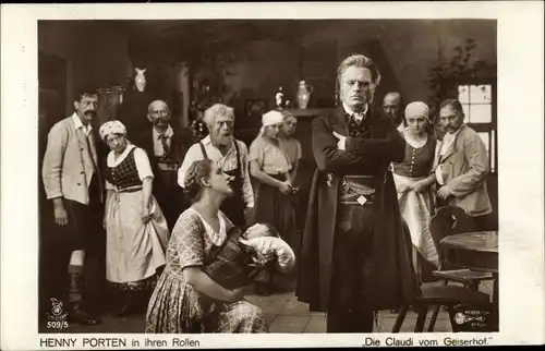 Ak Schauspielerin Henny Porten, Filmszene, Die Claudi vom Geiserhof, RPH 509 5