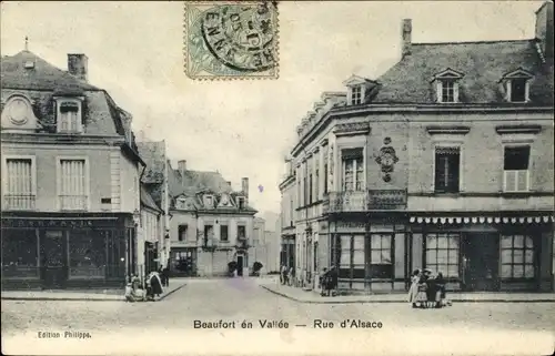 Ak Beaufort en Vallee Beaufort en Anjou Maine et Loire, Rue d'Alsace