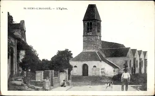 Ak Saint Remy l'Honore Yvelines, L'Eglise