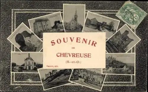 Ak Chevreuse Yvelines, Ortsansichten, Souvenir