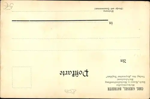 Ak Bayreuth in Oberfranken, Hofbuchhändler, Buchdruckerei