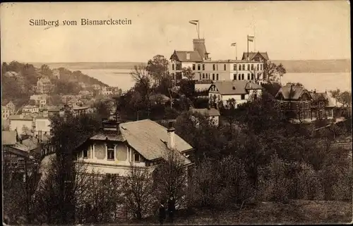 Ak Hamburg Altona Blankenese, Süllberg vom Bismarckstein