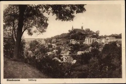 Ak Hamburg Altona Blankenese, Blick zum Süllberg, Ort