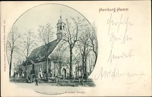 Ak Hamburg Hamm, Kirche