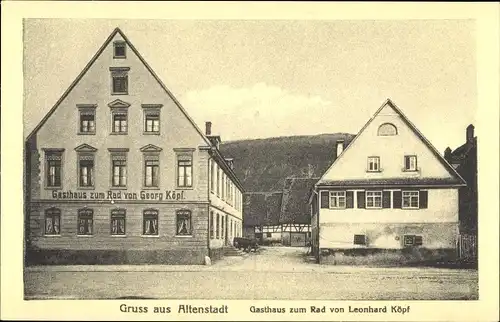 Ak Altenstadt an der Iller, Gasthaus zum Rad