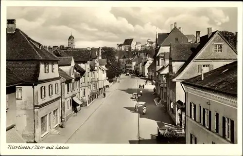 Ak Illertissen in Schwaben, Schloss, Straßenpartie