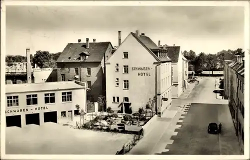 Ak Neu Ulm in Schwaben, Schwaben Hotel, Karlstraße