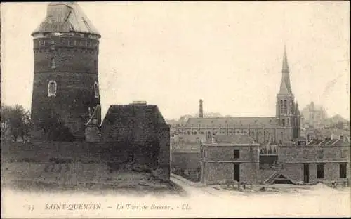 Ak Saint Quentin Aisne, La Tour de Boccour