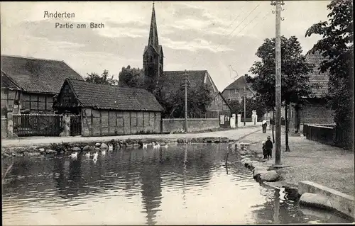 Ak Anderten Hannover in Niedersachsen, Partie am Bach