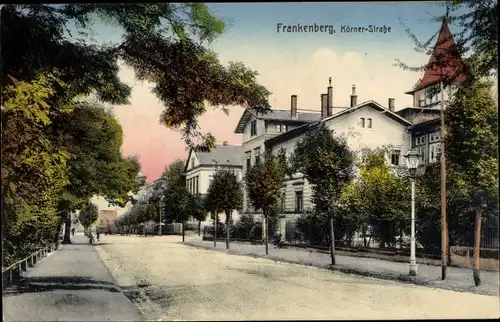 Ak Frankenberg an der Zschopau Sachsen, Körner Straße