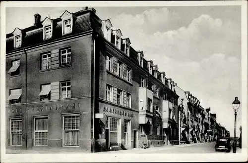 Ak Karlsruhe in Baden, Hotel Restaurant Badischer Hof, Marie Alexandra Straße 3