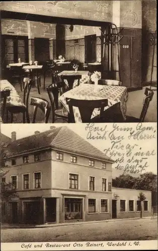 Ak Werdohl im Sauerland, Cafe und Restaurant, Innenansicht